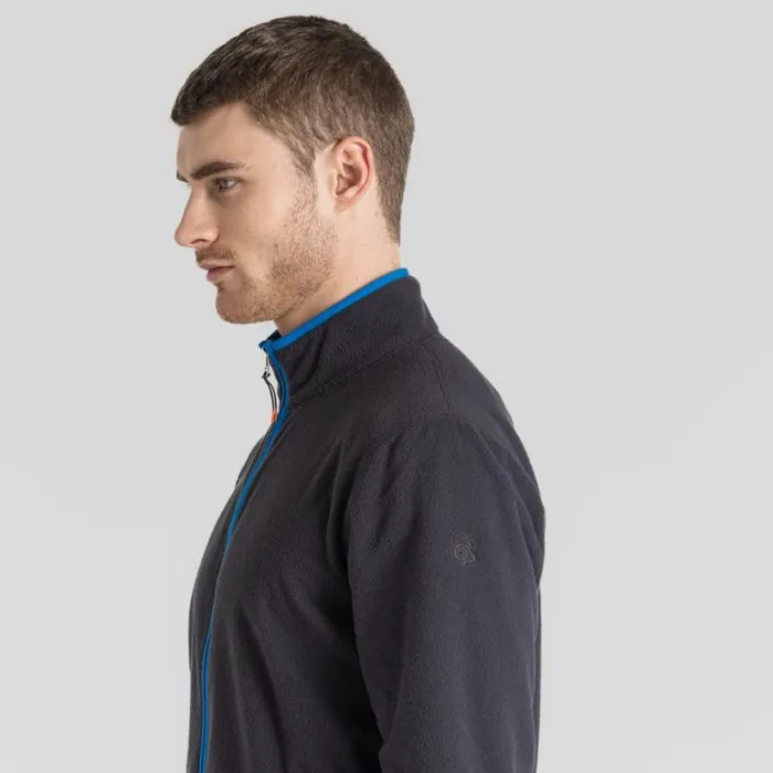 Mens Full Zip Fleece Craghoppers CO2 Renu Full Zip Fleece Black Pepper Mens Full Zip Fleece Craghoppers CO2 Renu Full Zip Fleece Black Pepper