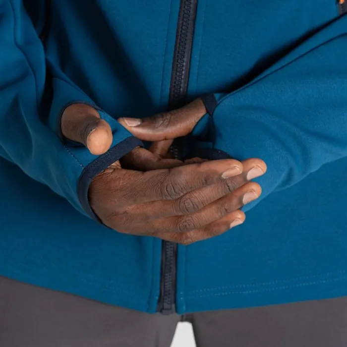 Mens Full Zip Fleece Craghoppers Dynamic Pro Hooded Jacket II Tourmaline Blue Marl Mens Full Zip Fleece Craghoppers Dynamic Pro Hooded Jacket II Tourmaline Blue Marl