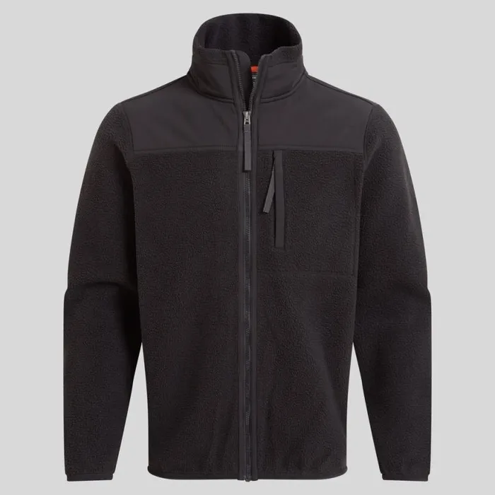 Mens Full Zip Fleece Craghoppers Morley Fleece Workwear Jacket Black Mens Full Zip Fleece Craghoppers Morley Fleece Workwear Jacket Black