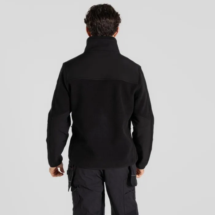 Mens Full Zip Fleece Craghoppers Morley Fleece Workwear Jacket Black Mens Full Zip Fleece Craghoppers Morley Fleece Workwear Jacket Black