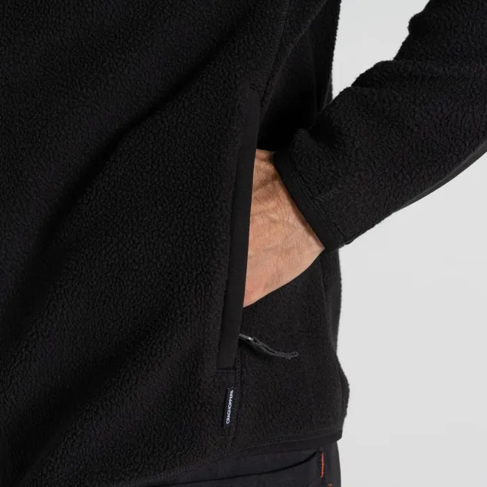 Mens Full Zip Fleece Craghoppers Morley Fleece Workwear Jacket Black Mens Full Zip Fleece Craghoppers Morley Fleece Workwear Jacket Black