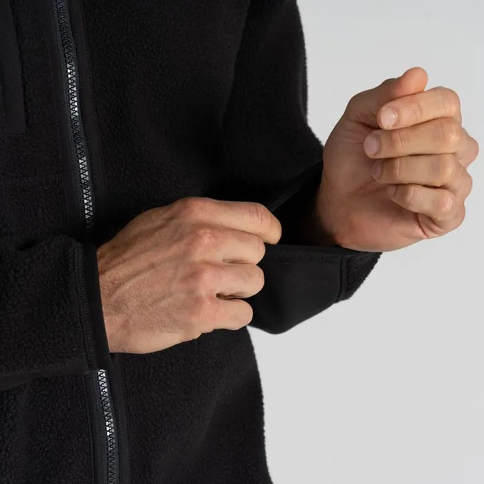 Mens Full Zip Fleece Craghoppers Morley Fleece Workwear Jacket Black Mens Full Zip Fleece Craghoppers Morley Fleece Workwear Jacket Black