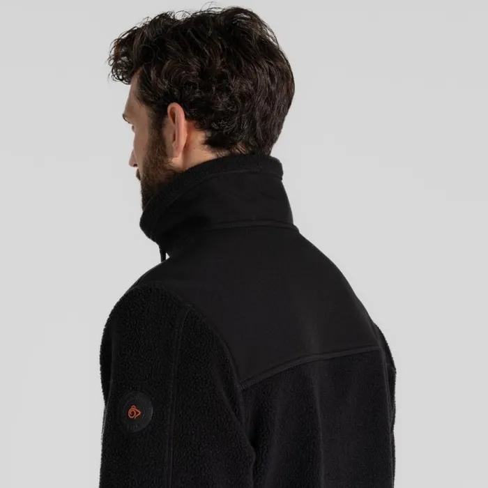 Mens Full Zip Fleece Craghoppers Morley Fleece Workwear Jacket Black Mens Full Zip Fleece Craghoppers Morley Fleece Workwear Jacket Black