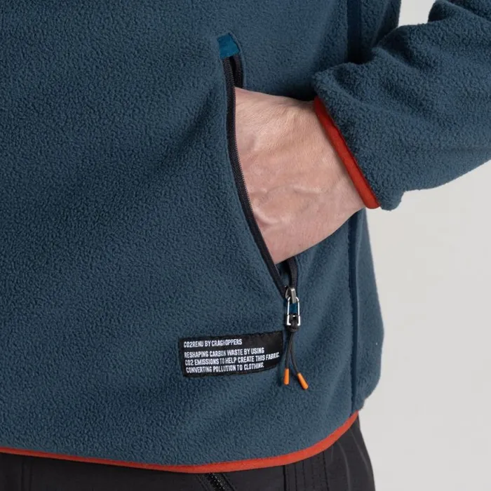 Mens Half Zip Fleece Craghoppers CO2 Renu Half Zip Fleece Blue Stone Mens Half Zip Fleece Craghoppers CO2 Renu Half Zip Fleece Blue Stone
