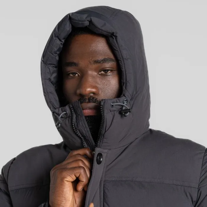 Mens Insulated Jackets Craghoppers Flynn Insulating Hooded Jacket Dark Iron Mens Insulated Jackets Craghoppers Flynn Insulating Hooded Jacket Dark Iron