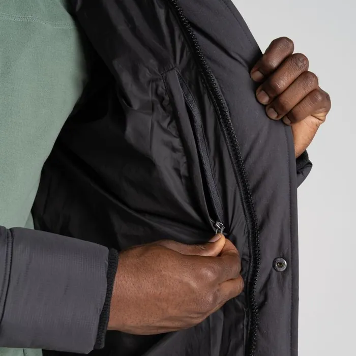 Mens Insulated Jackets Craghoppers Flynn Insulating Hooded Jacket Dark Iron Mens Insulated Jackets Craghoppers Flynn Insulating Hooded Jacket Dark Iron