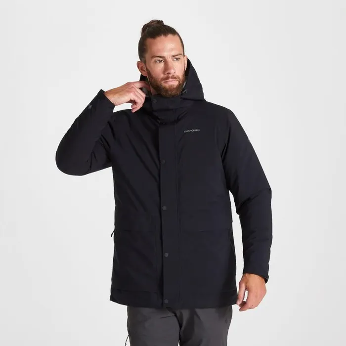Mens Insulated Jackets Craghoppers Talo Thermic GORETEX Jacket Black