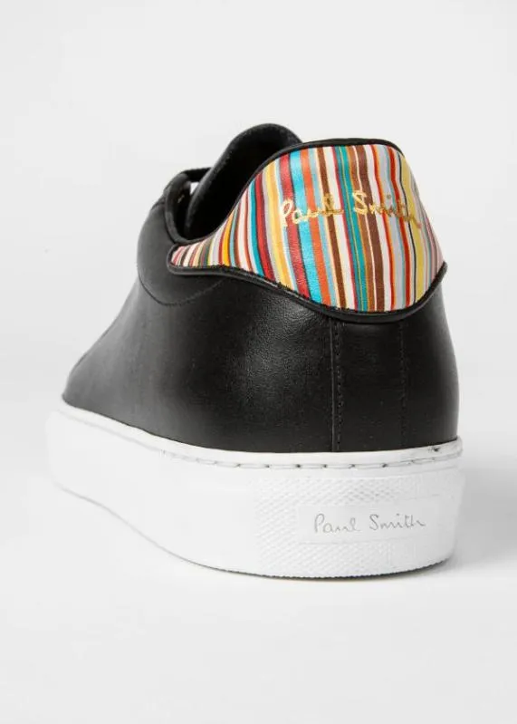 Mens Leather 039Beck039 Sneakers With 039Signature Stripe039 Heel Panels Paul Smith Sneakers