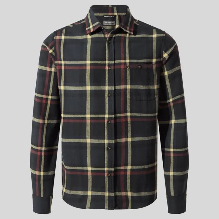 Mens Long Sleeve Craghoppers Wald Long Sleeved Shirt Blue Navy Check Mens Long Sleeve Craghoppers Wald Long Sleeved Shirt Blue Navy Check