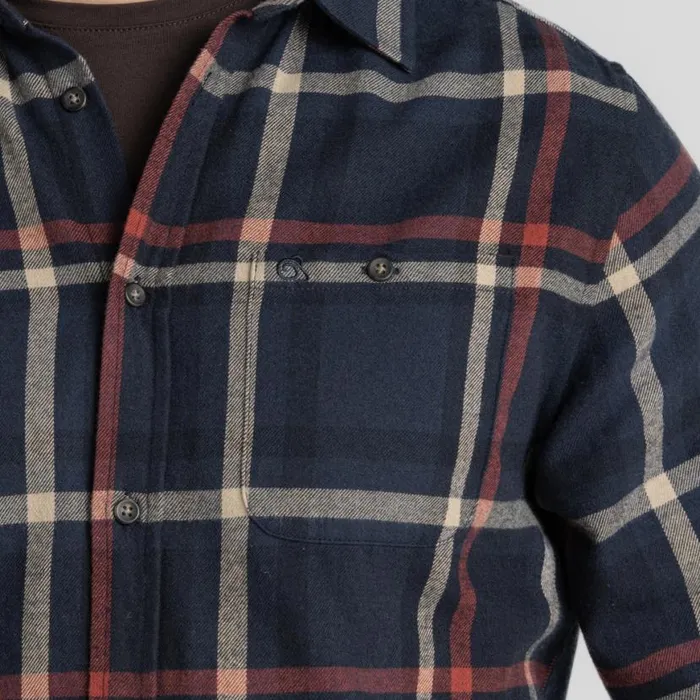 Mens Long Sleeve Craghoppers Wald Long Sleeved Shirt Blue Navy Check Mens Long Sleeve Craghoppers Wald Long Sleeved Shirt Blue Navy Check