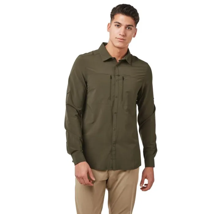 Mens Long Sleeve Craghoppers Woodland Green