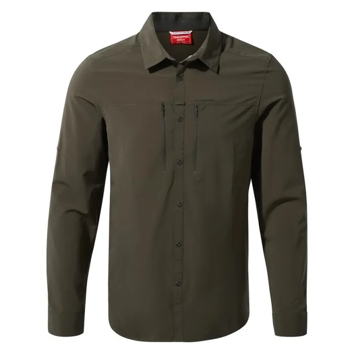 Mens Long Sleeve Craghoppers Woodland Green Mens Long Sleeve Craghoppers Woodland Green