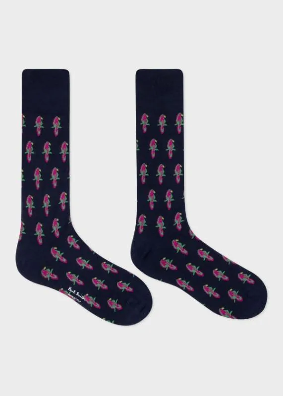 Mens Navy 039Parrot039 Socks Paul Smith Socks Mens Navy 039Parrot039 Socks Paul Smith Socks