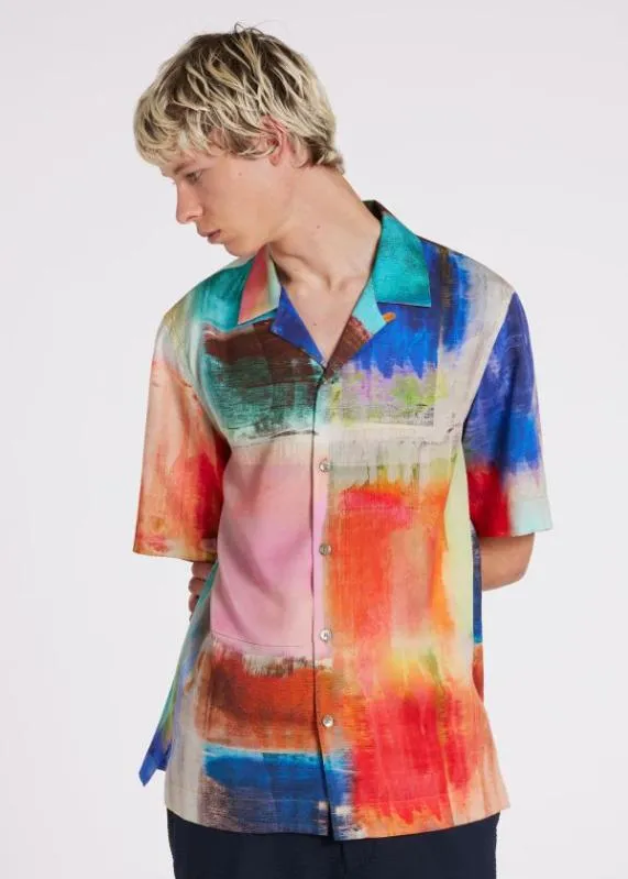 Mens Screen Print Full Colour Shirt Paul Smith Shirts