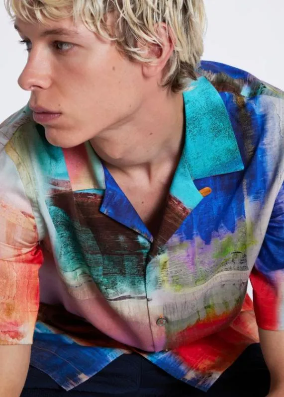 Mens Screen Print Full Colour Shirt Paul Smith Shirts Mens Screen Print Full Colour Shirt Paul Smith Shirts