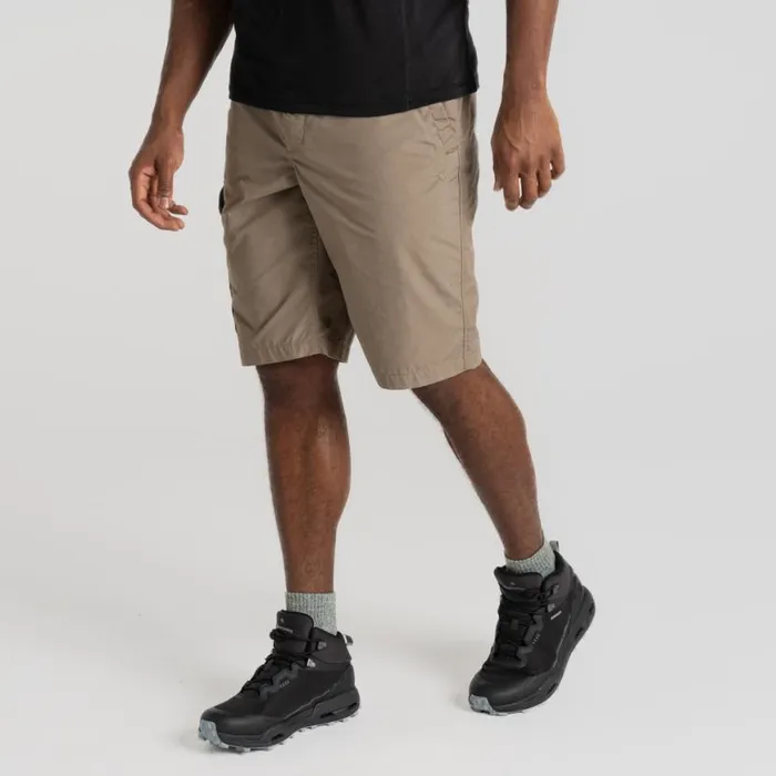 Mens Shorts Craghoppers Expert Kiwi Long Short Pebble