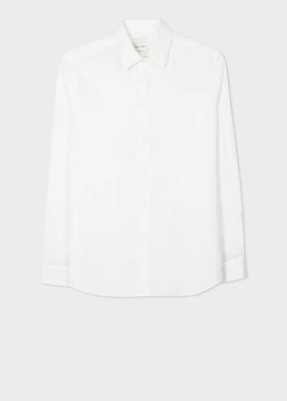 Mens SlimFit Cotton Twill Easy Care Shirt Paul Smith Shirts