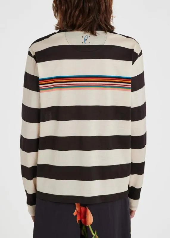 Mens Stripe Cotton LongSleeve TShirt Paul Smith TShirts Mens Stripe Cotton LongSleeve TShirt Paul Smith TShirts
