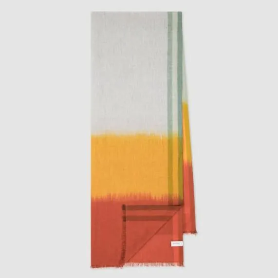Mens Stripe Dye Cotton Scarf Paul Smith Scarves Mens Stripe Dye Cotton Scarf Paul Smith Scarves