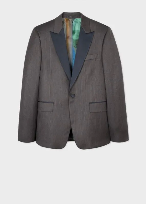 Mens Stripe Jacquard Tuxedo Blazer Paul Smith Blazers