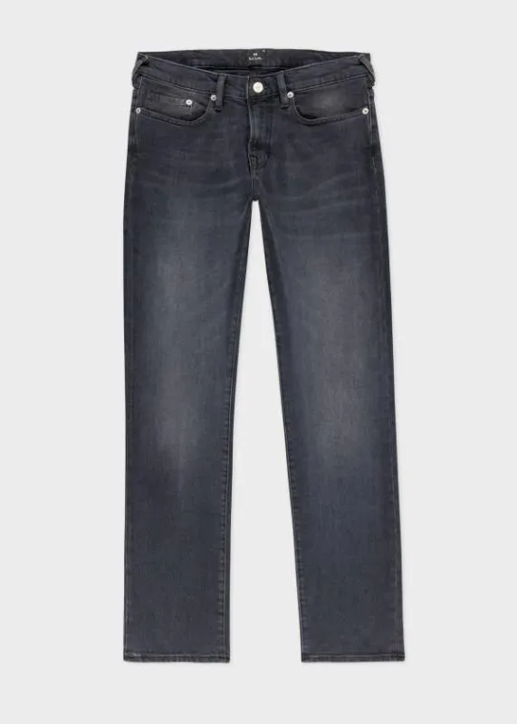 Mens TaperedFit AntiqueWash Stretch Jeans Paul Smith Jeans