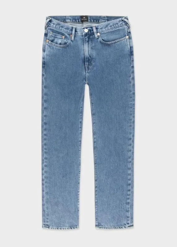 Mens TaperedFit Cropped 039Authentic Twill039 Jeans Paul Smith Jeans