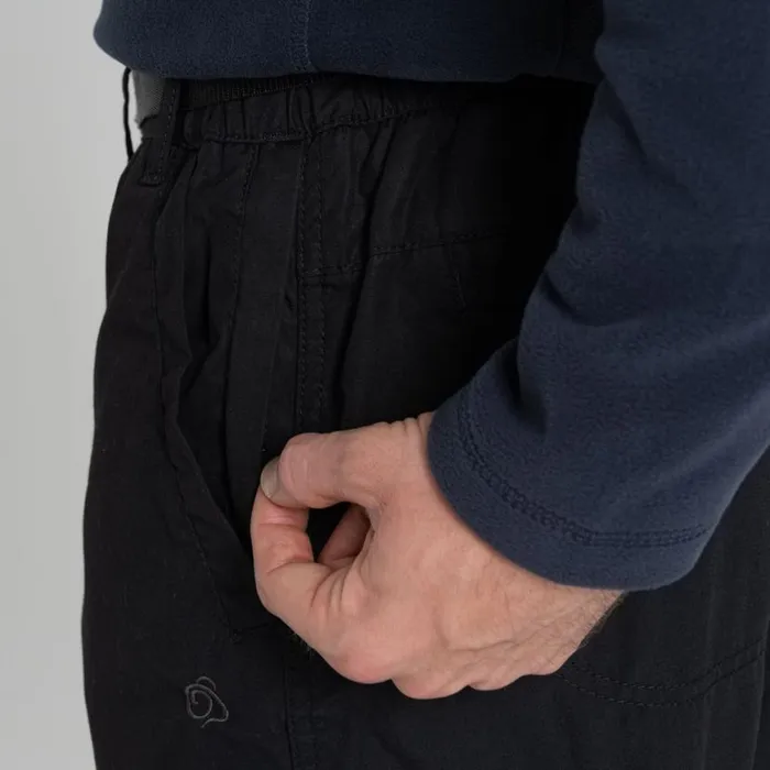 Mens Walking Trousers Craghoppers Expert Kiwi Tailored Convertible Trousers Black Mens Walking Trousers Craghoppers Expert Kiwi Tailored Convertible Trousers Black