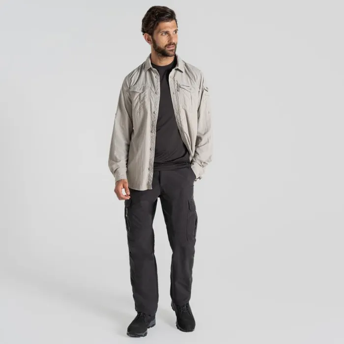 Mens Walking Trousers Craghoppers NosiLife Cargo Trouser III Black Pepper Mens Walking Trousers Craghoppers NosiLife Cargo Trouser III Black Pepper