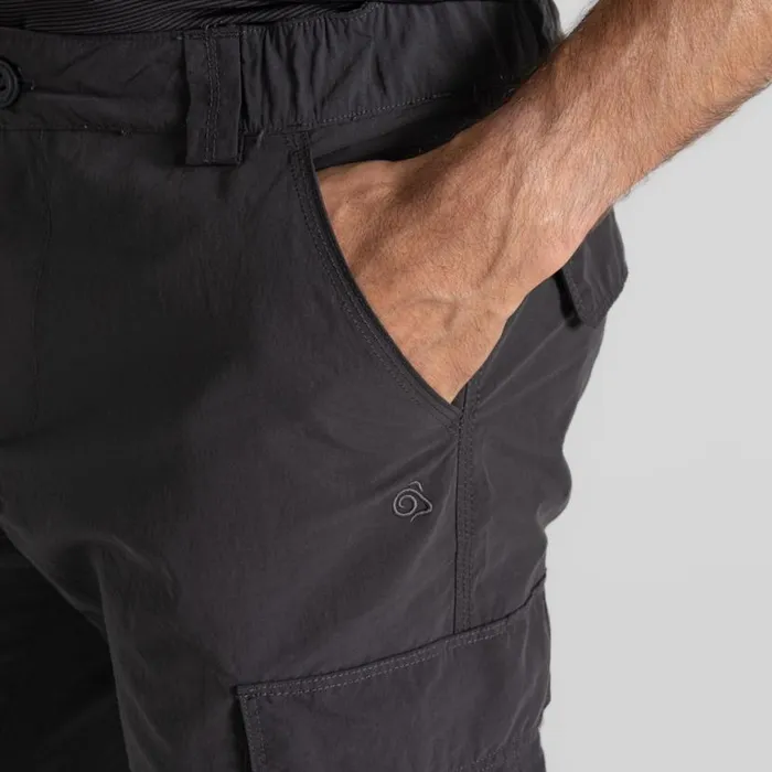 Mens Walking Trousers Craghoppers NosiLife Cargo Trouser III Black Pepper Mens Walking Trousers Craghoppers NosiLife Cargo Trouser III Black Pepper