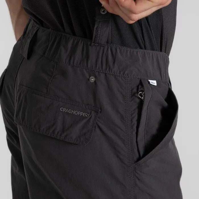 Mens Walking Trousers Craghoppers NosiLife Cargo Trouser III Black Pepper Mens Walking Trousers Craghoppers NosiLife Cargo Trouser III Black Pepper