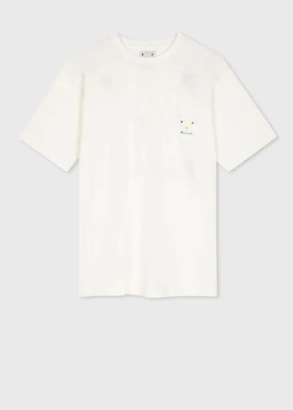 Mens White Logo Pocket TShirt Paul Smith TShirts