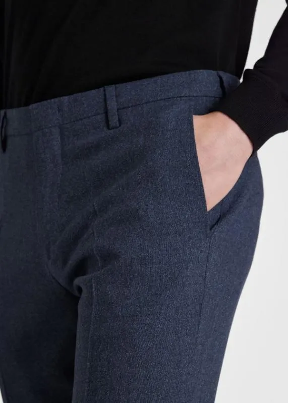 Mens Wool Nep SuitTwoPly Hopsack ThreeButton BlazerSlate Blue Wool Pants Paul Smith Suits