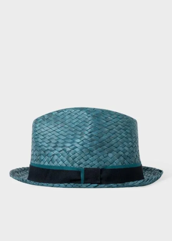 Mens Woven Trilby Straw Hat Paul Smith Hats and Gloves