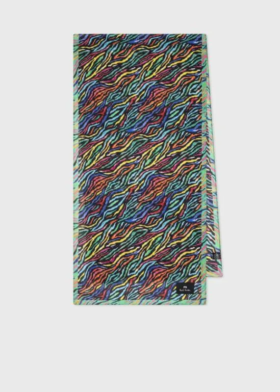 Mens Zebra 039Pop039 Scarf Paul Smith Scarves