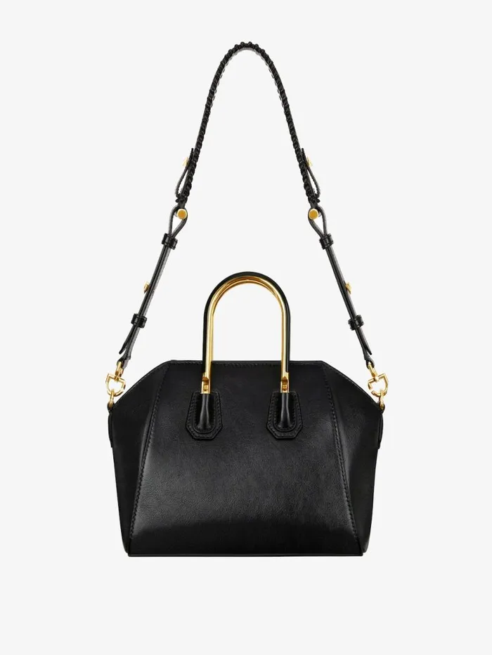 Mini Antigona Bag In Leather With Metal Handles Black Women Givenchy Crossbody Bags