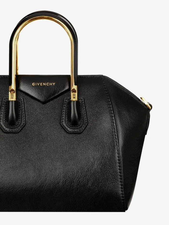 Mini Antigona Bag In Leather With Metal Handles Black Women Givenchy Crossbody Bags