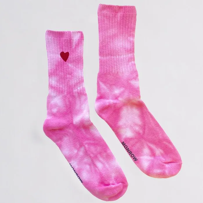 MONROW Accessories Organic Tie Dye Love Socks 8211 Women