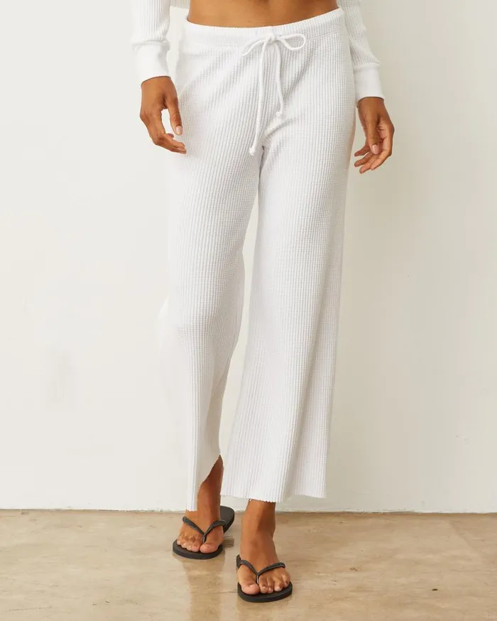 MONROW Pants Waffle Crop Lounge Sweat 8211 Women