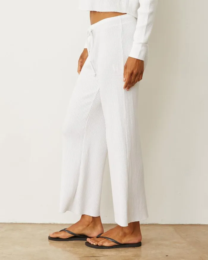 MONROW Pants Waffle Crop Lounge Sweat 8211 Women