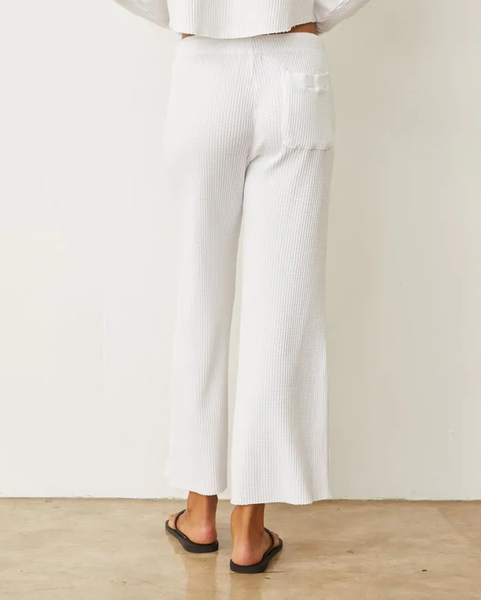 MONROW Pants Waffle Crop Lounge Sweat 8211 Women
