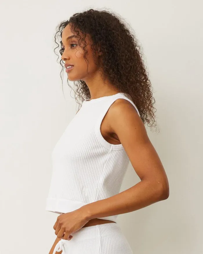 MONROW Tanks Waffle Boxy Tank 8211 Women