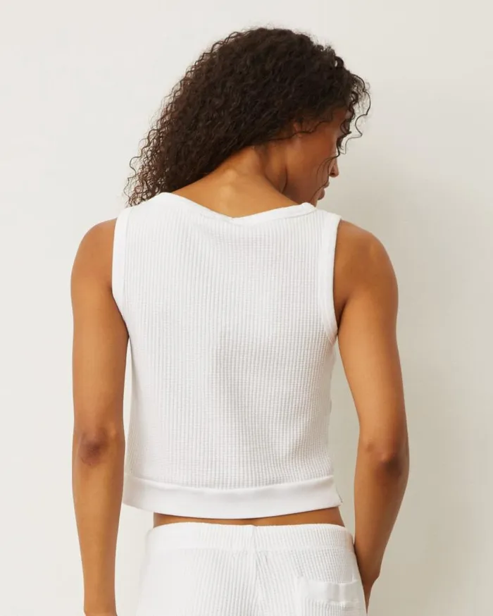 MONROW Tanks Waffle Boxy Tank 8211 Women