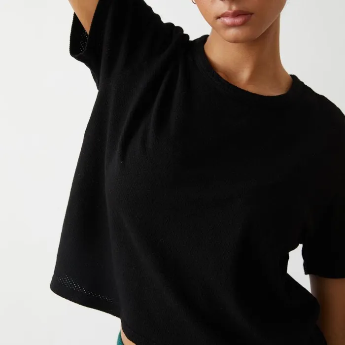 MONROW Tees Mesh Athletic Tee 8211 Women MONROW Tees Mesh Athletic Tee 8211 Women