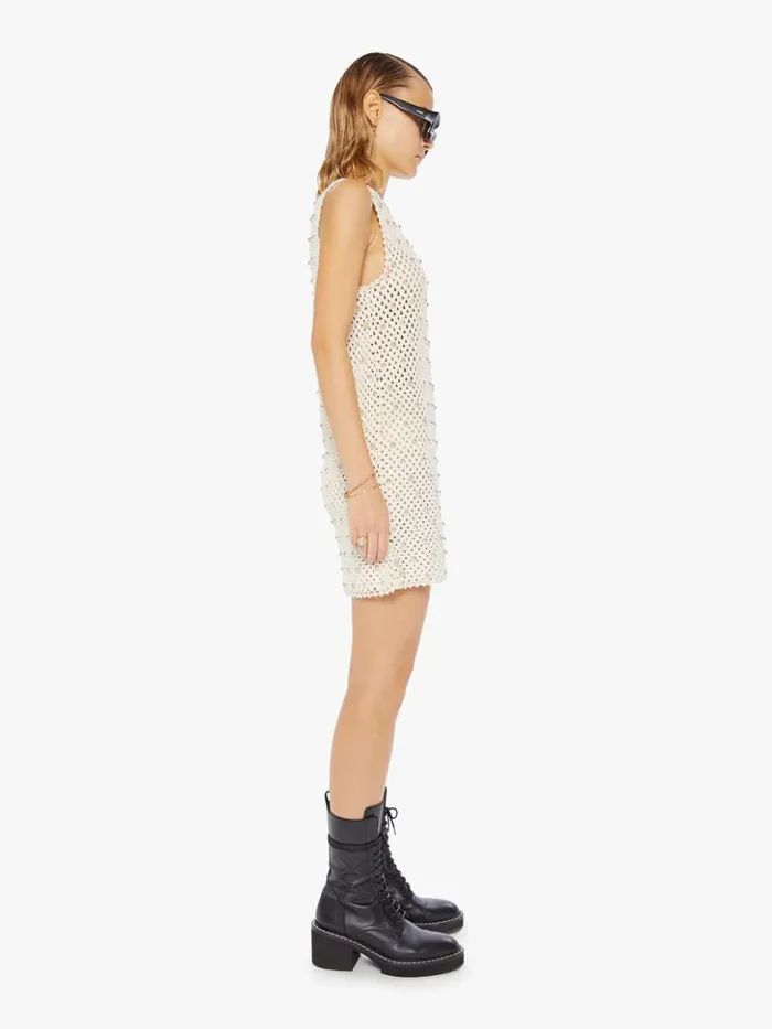Mother Denim Gia Bone And Bead Crochet Dress Ivory 8211 Women