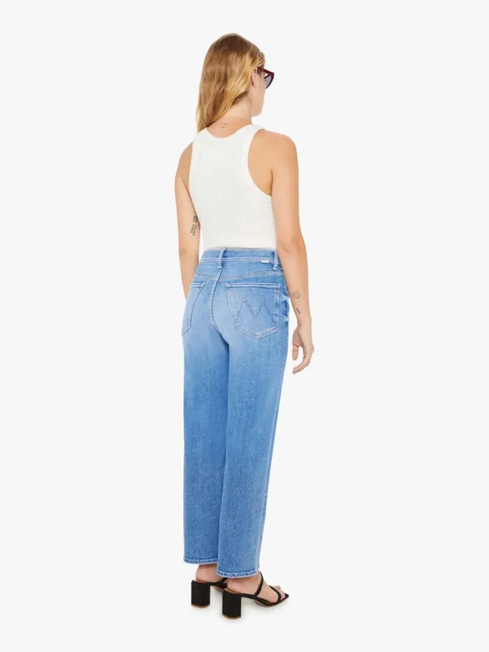 Mother Denim Petites Petites The Lil039 Zip Rambler Flood Wash Out Of The Blue 8211 Women