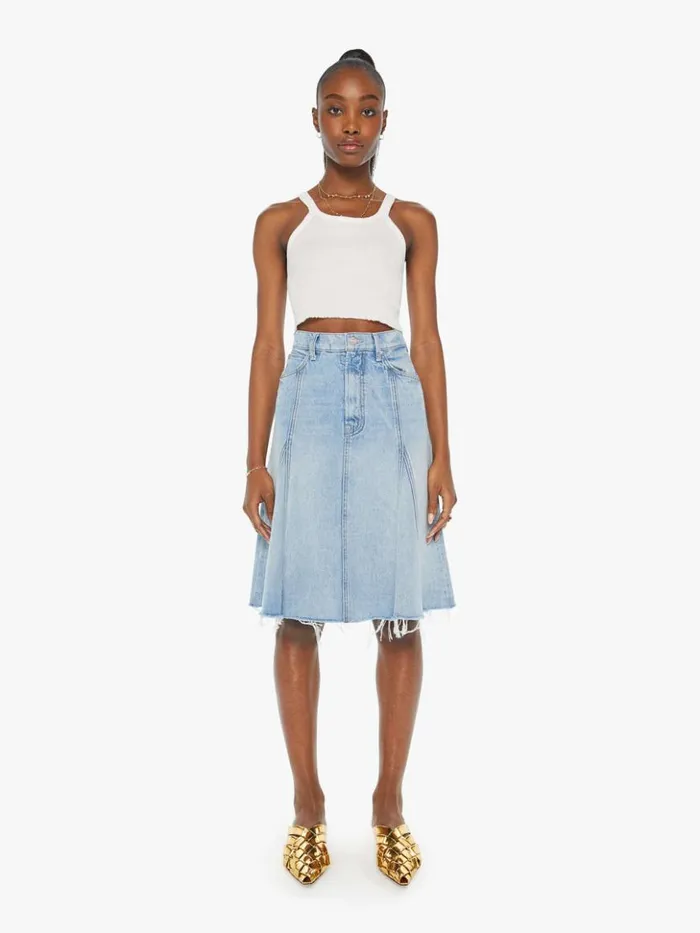 Mother Denim The Half Swing Fray Silent Treatment 8211 Women