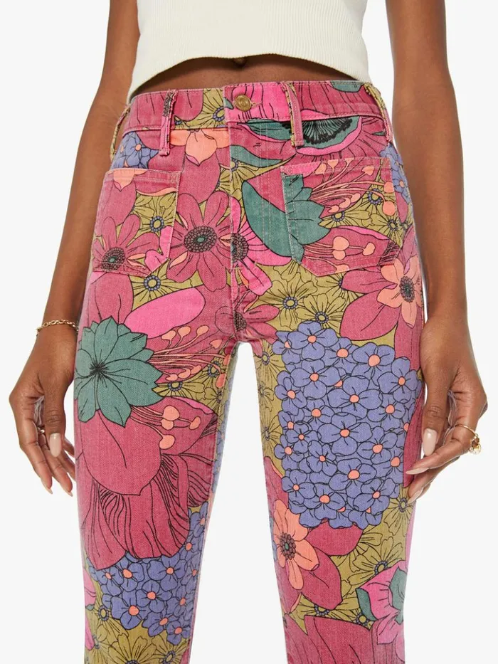 Mother Denim The Patch Pocket Insider Flood Psychic Floral 8211 Women Mother Denim The Patch Pocket Insider Flood Psychic Floral 8211 Women