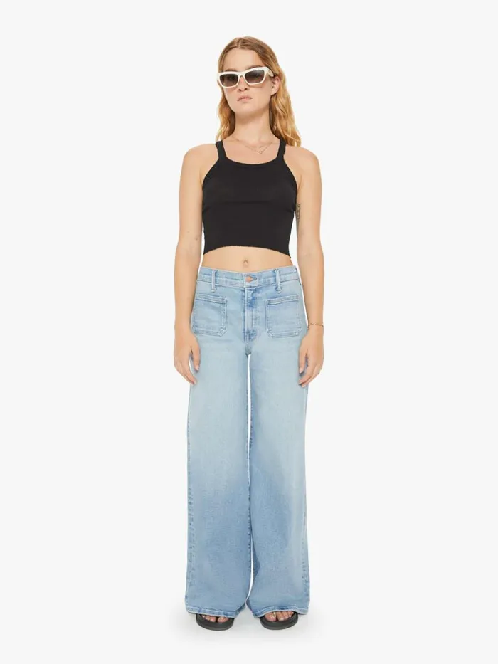 Mother Denim Wide Leg Petites The Lil039 Patch Pocket Undercover Sneak Wash California Cruiser 8211 Women Mother Denim Wide Leg Petites The Lil039 Patch Pocket Undercover Sneak Wash California Cruiser 8211 Women