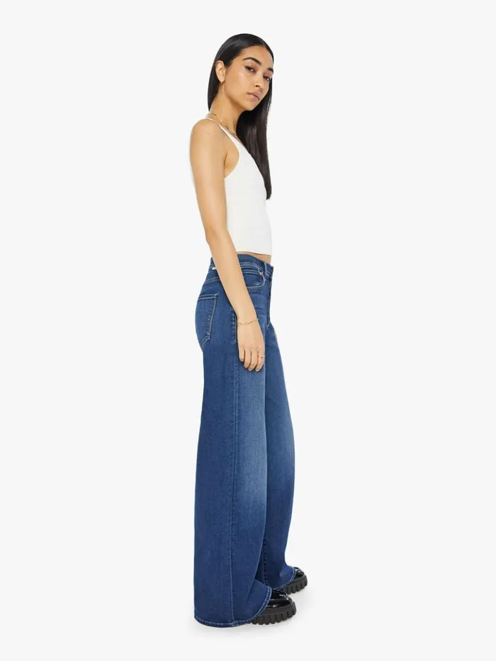 Mother Denim Wide Leg The Ditcher Roller Sneak Wash Yakkity Yak 8211 Women