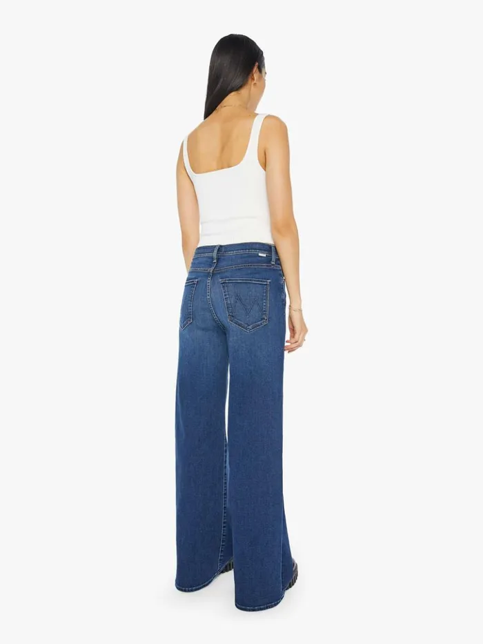Mother Denim Wide Leg The Ditcher Roller Sneak Wash Yakkity Yak 8211 Women
